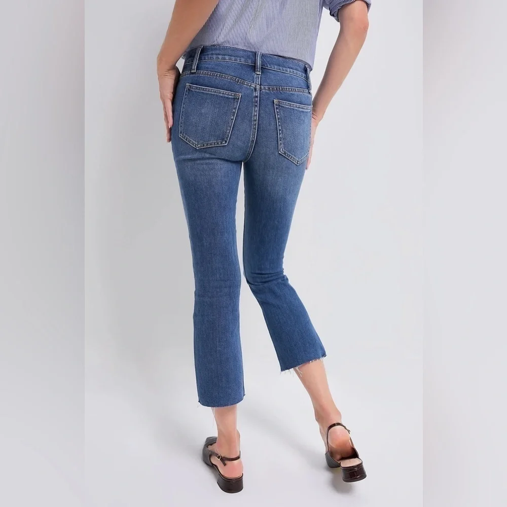 Hatch maternity crop jeans indigo 26